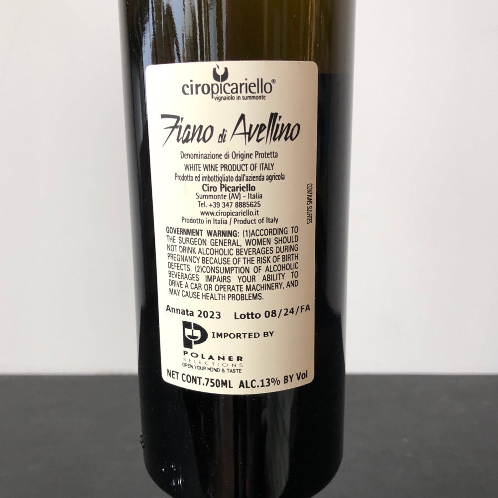 2023 Ciro Picariello Fiano di Avellino DOCG, Campania, Italy