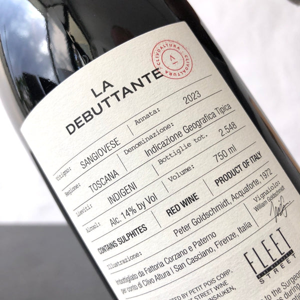 2023 Clivo Altura 'La Debuttante' Sangiovese Toscana IGT, Tuscany, Italy
