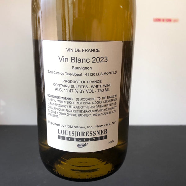 2023 Clos du Tue-Boeuf Vin Blanc (Sauvignon Blanc), Loire, Vin de France