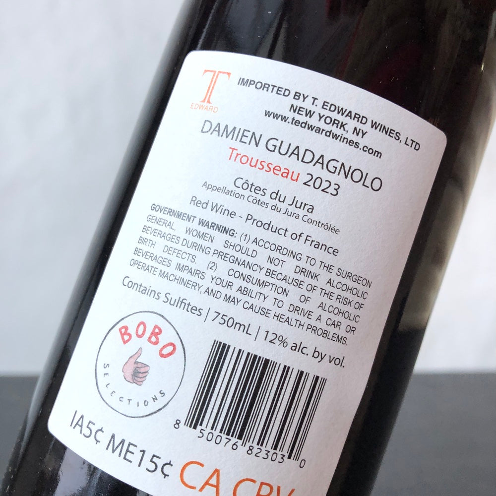 2023 Damien Guadagnolo Cotes du Jura Trousseau, France