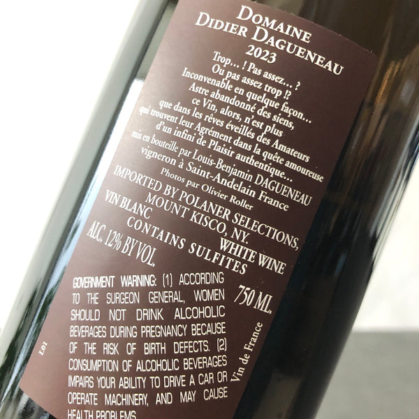 2023 Didier Dagueneau Pouilly-Fume Pur Sang, Loire, France