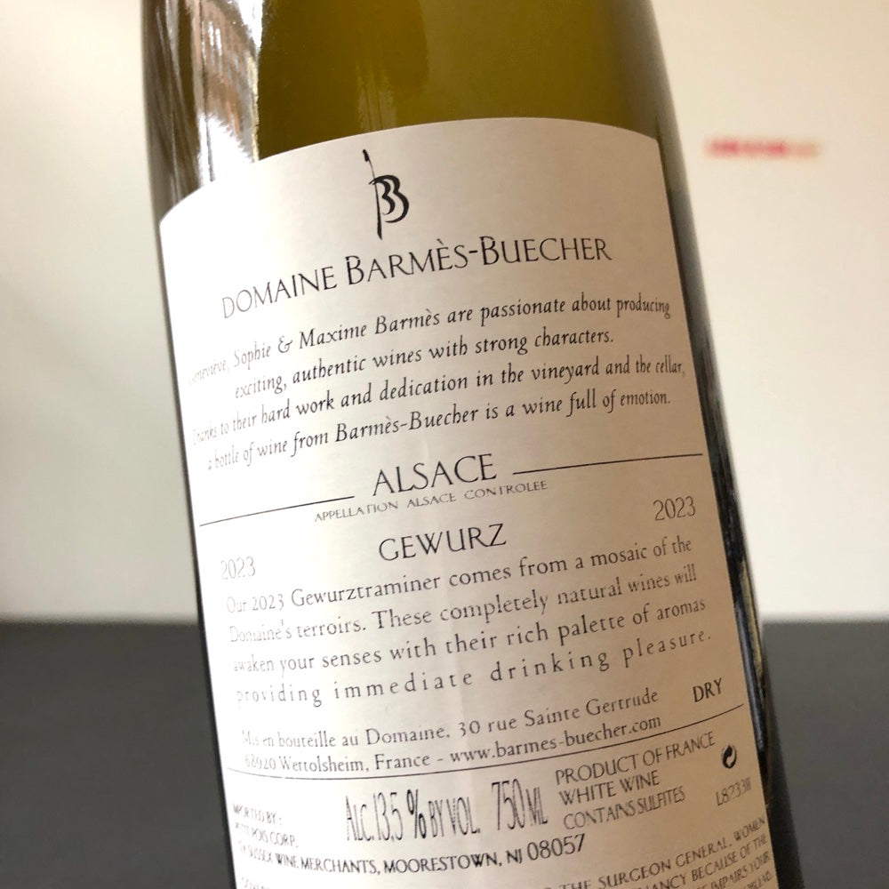 2023 Domaine Barmes-Buecher Gewurztraminer, Alsace, France