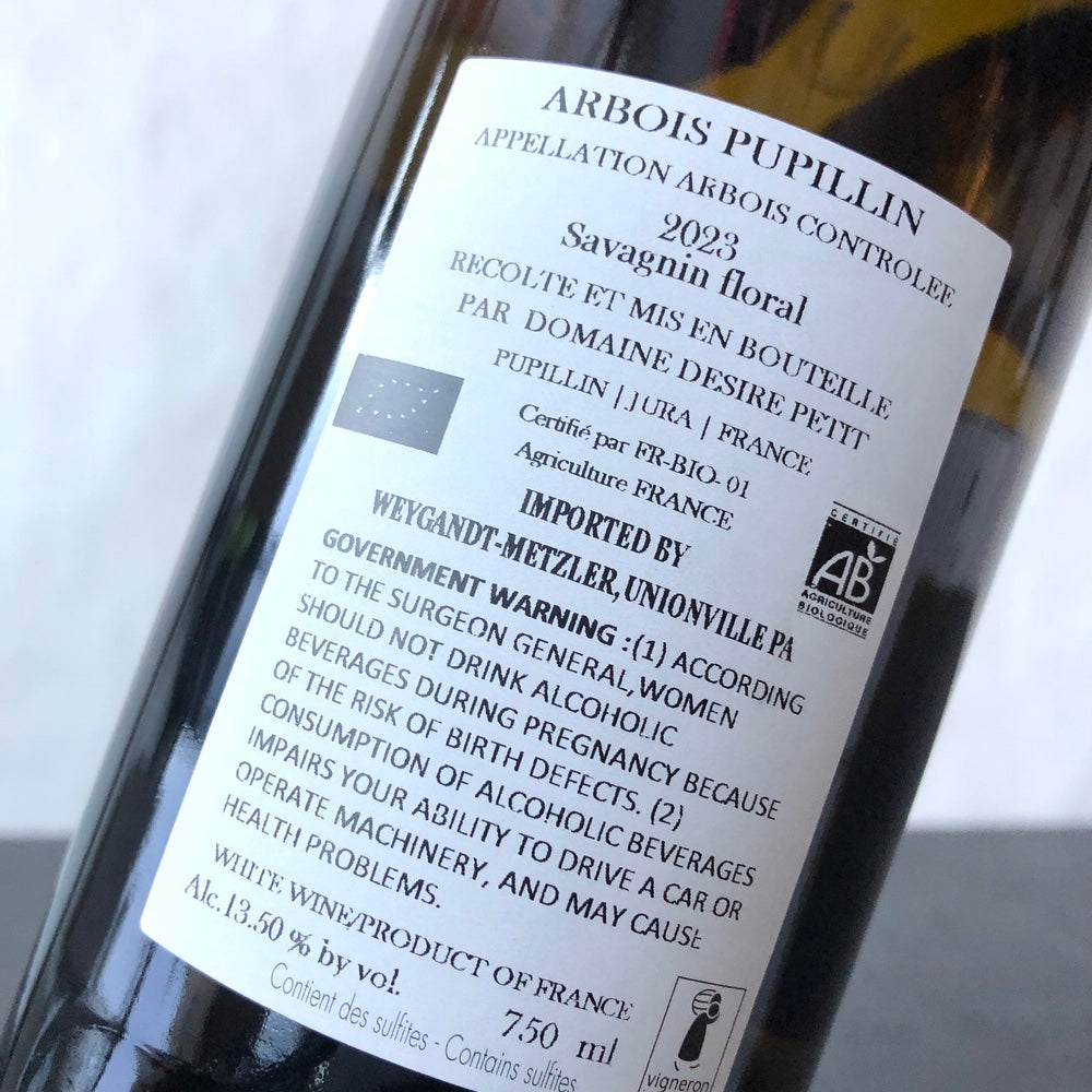 2023 Domaine Desire Petit, Arbois Pupillin Savagnin 'Floral S' Jura, France