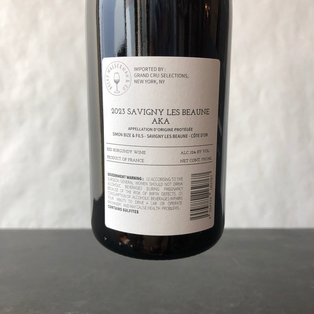 2023 Domaine Simon Bize et Fils Savigny-les-Beaune 'Aka' Rouge, Cote de Beaune, France