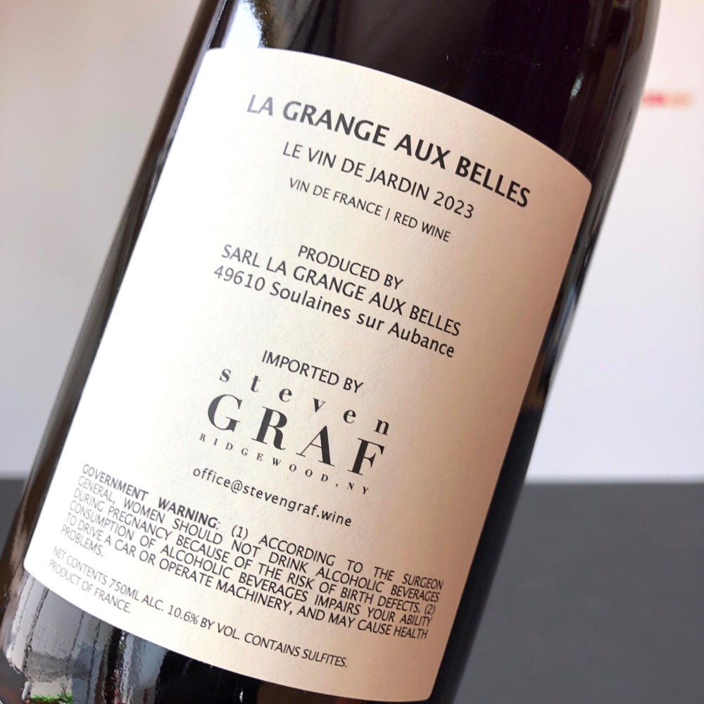 2023 Domaine de La Grange Aux Belles, Le Vin de Jardin, Loire, France