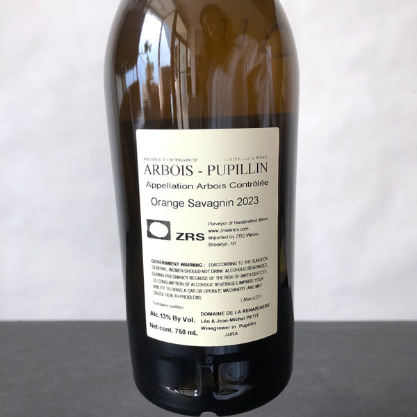 2023 Domaine de la Renardiere 'Maceration', VDF (Jura, France)