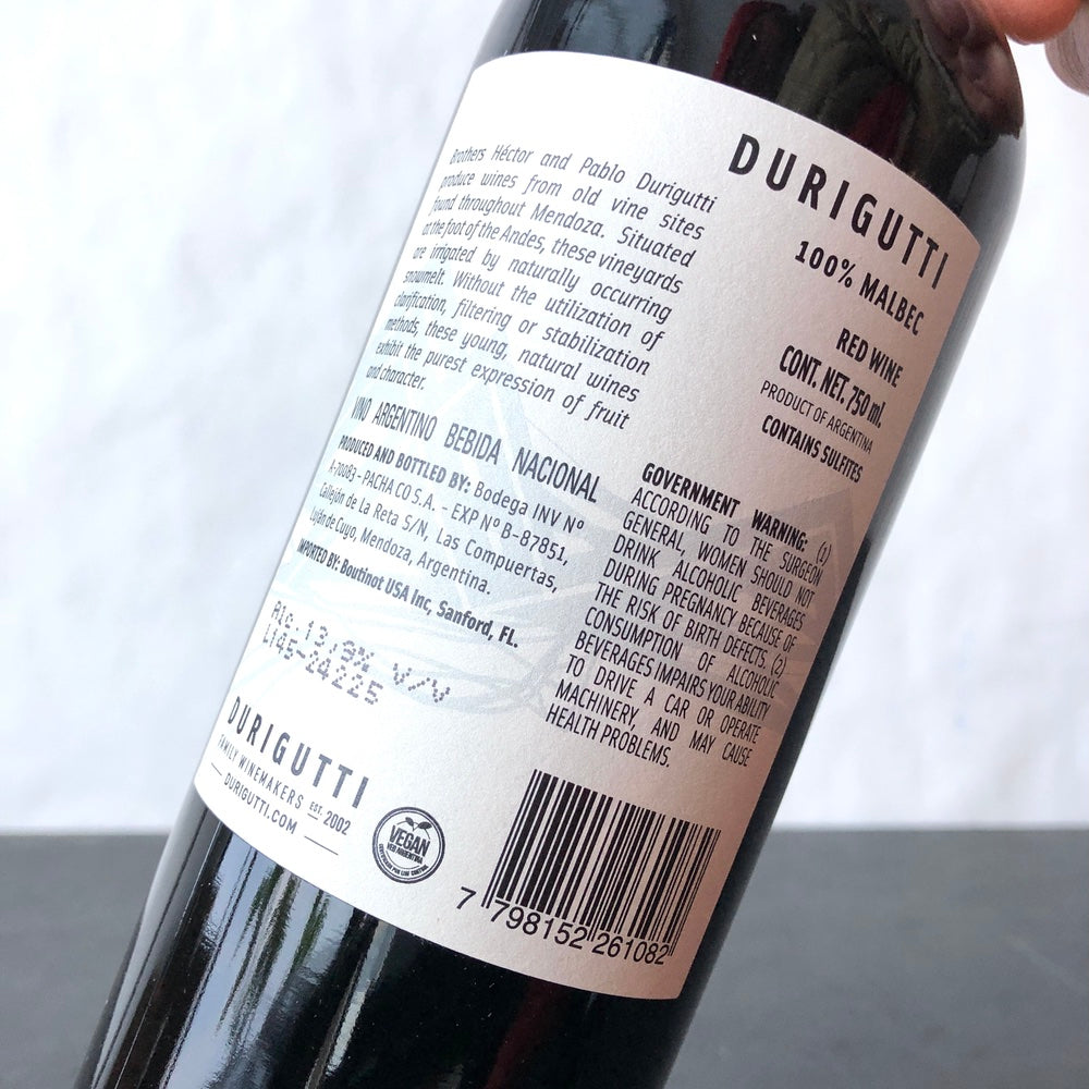 2023 Durigutti Malbec Mendoza, Argentina