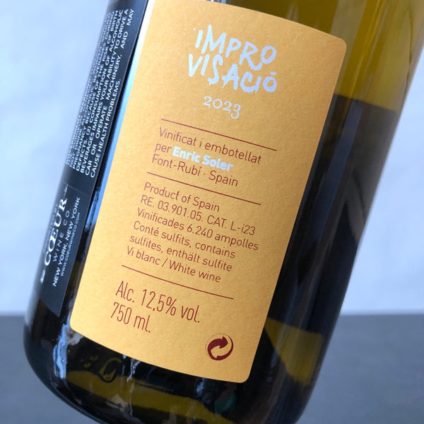 2023 Enric Soler Masia Cal Raspallet 'Improvisacio' Penedes, Spain