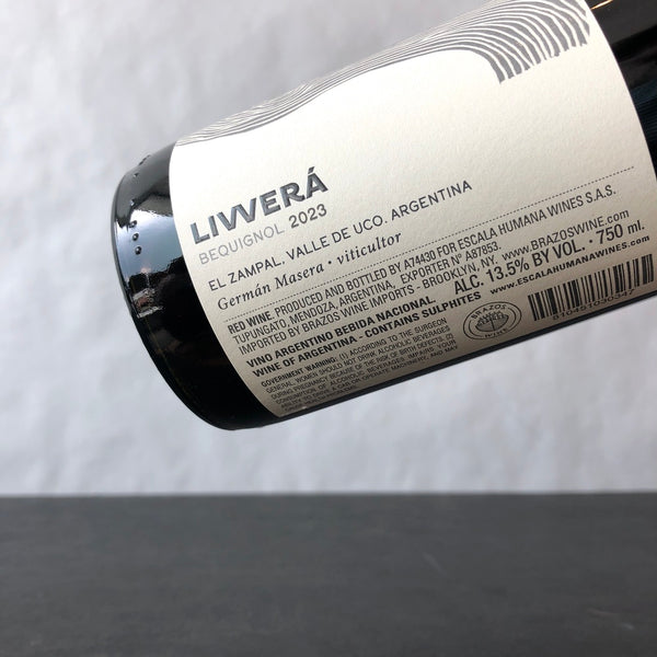 2023 Escala Humana 'Livvera' Bequignol, Uco Valley, Argentina