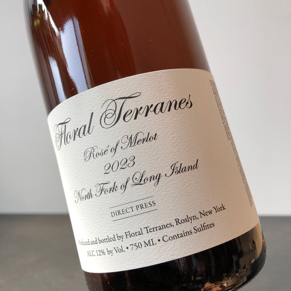 2023 Floral Terranes, Rosé of Merlot, Long Island, NY