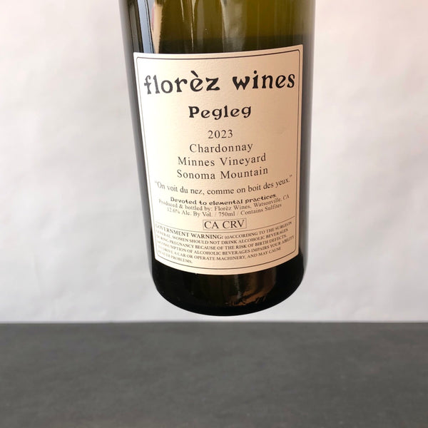 2023 Florez Wines, Chardonnay Pegleg Sonoma Mountain