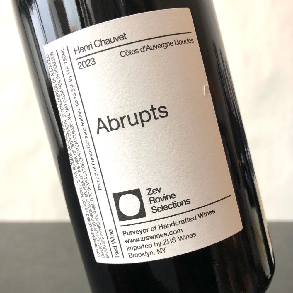 2023 Henri Chauvet Cotes d'Auvergne 'Abrupts', Loire, France