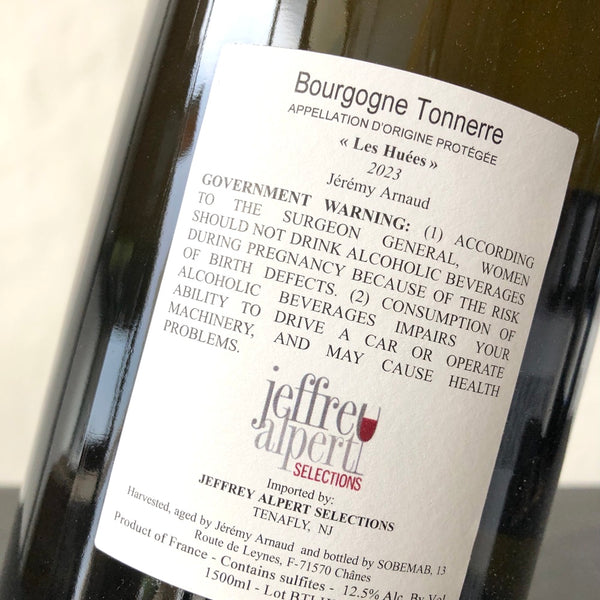 2023 Jeremy Arnaud Bourgogne Tonnerre Les Huees, Burgundy, France 1.5L Magnum