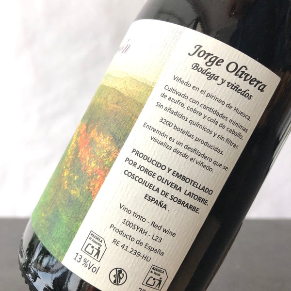 2023 Jorge Olivera Bodega Y Viñedos 'Entrémon' Sobrarbe, Aragón, Spain