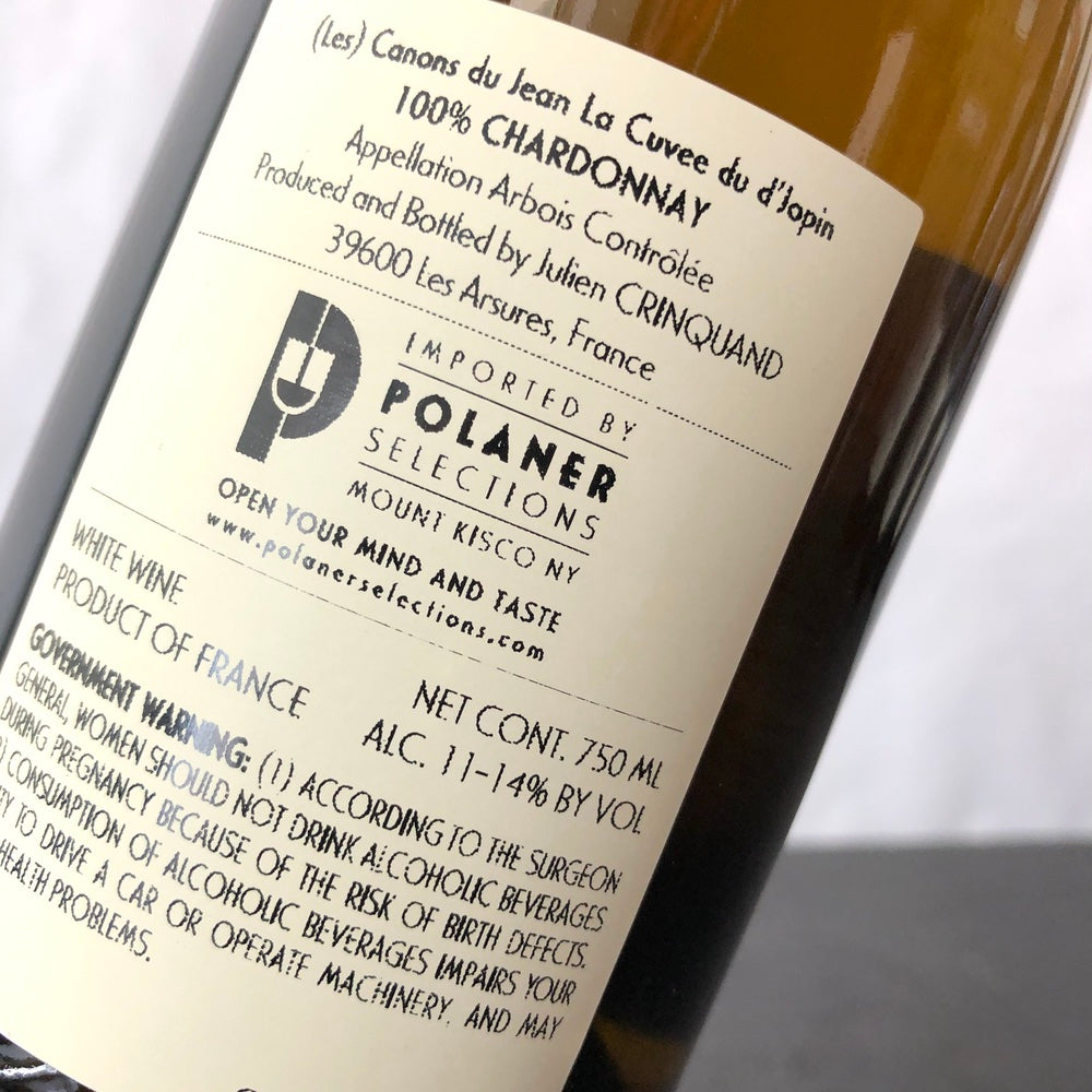 2023 Julien Crinquand 'Les Canons du Jean' Arbois Cuvee d'Jopin, Jura, France