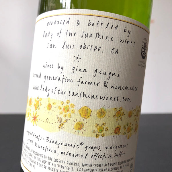 2023 Lady of the Sunshine, Chardonnay ‘Chene Vineyards’, Edna Valley, USA