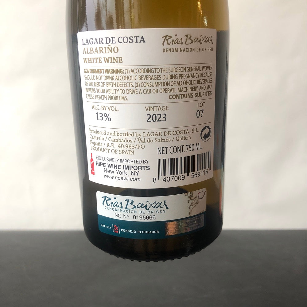 2023 Lagar de Costa, Albarino, Rias Baixas, Spain