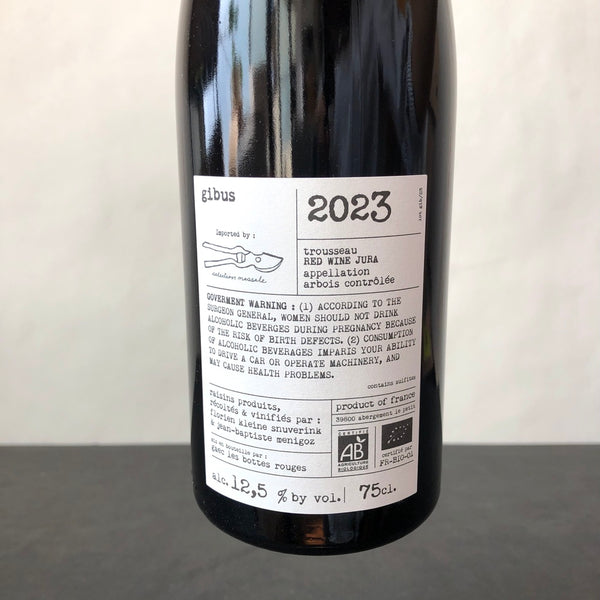 2023 Les Bottes Rouges, Arbois 'Gibus' Trousseau Jura, France