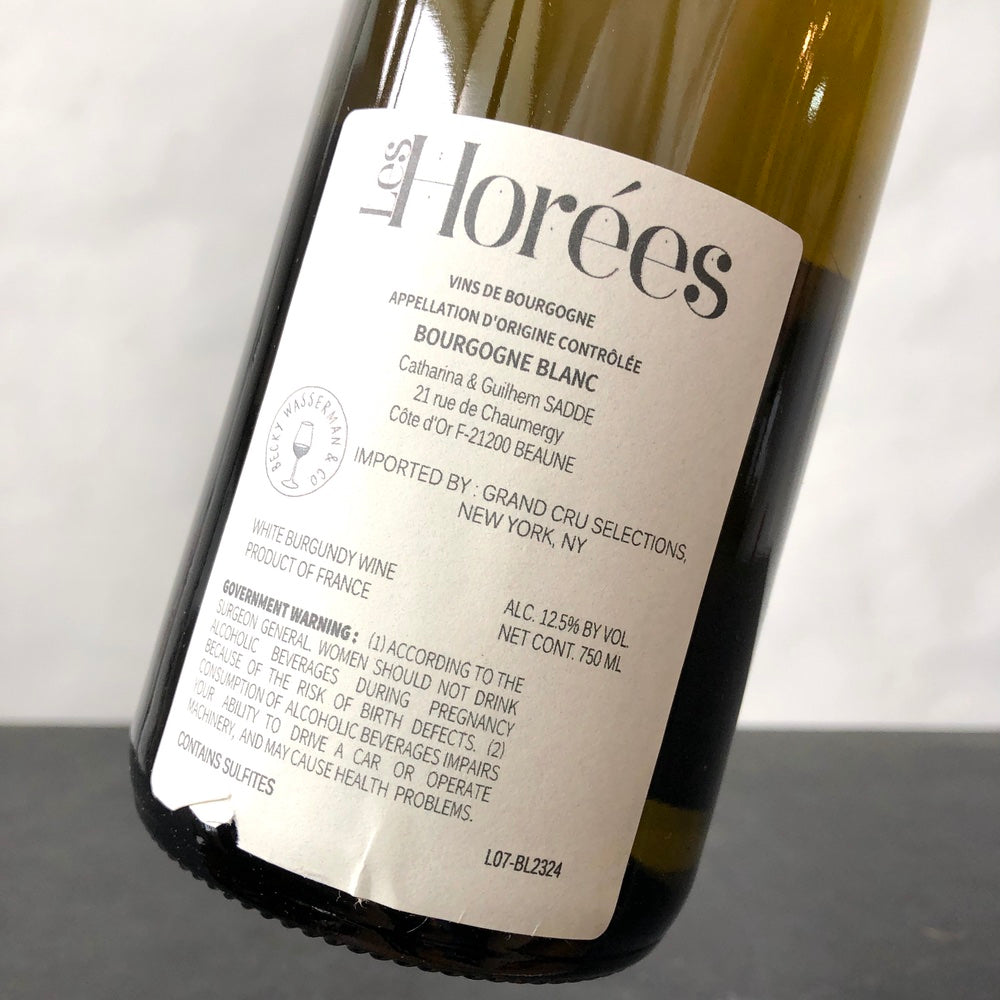 ラ*ー様 レ・オレ ブルゴーニュ・ブラン・アガニッぺ　MV 2023 Les Horees Bourgogne Aganippe Blanc, Burgundy, France – Leon