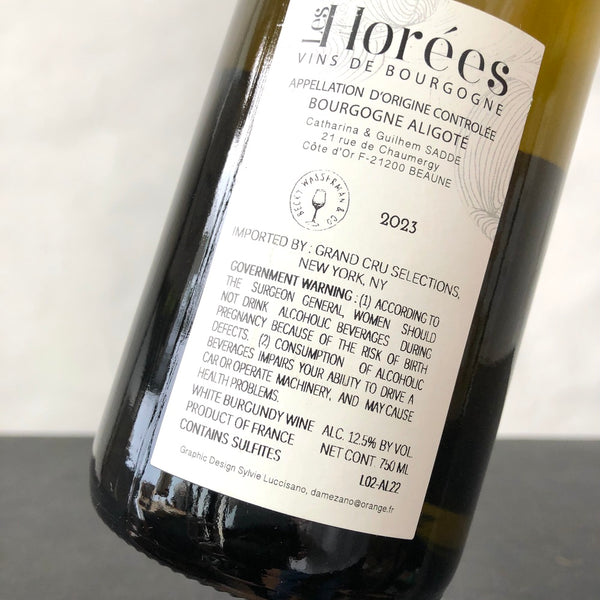 2023 Les Horées Bourgogne Aligote En Coulezain Burgundy, France