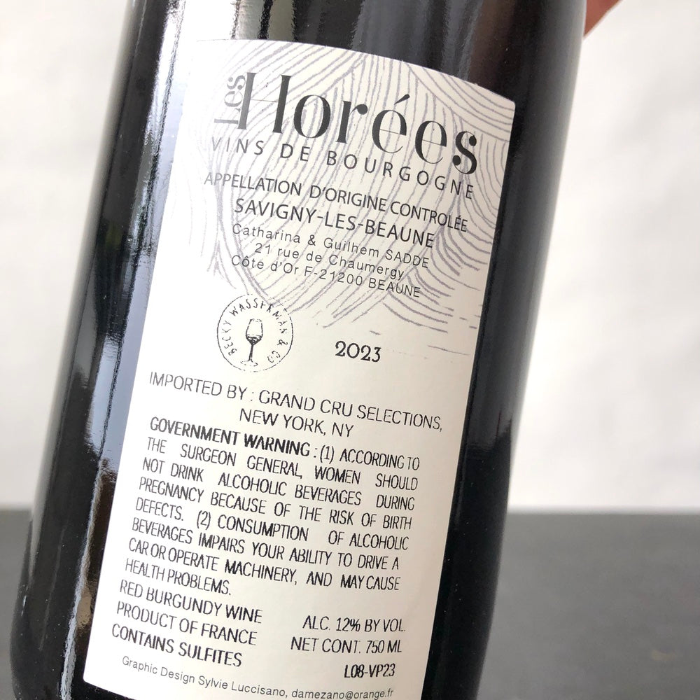 2023 Les Horees Savigny-les-Beaune Les Plaisirs et les Jours, Cote de Beaune, France