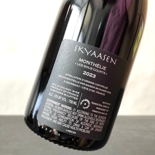 2023 Maison Skyaasen Monthelie Les Sous Courts, Cote de Beaune, France