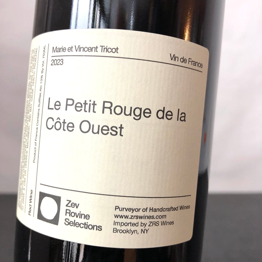 2023 Marie & Vincent Tricot, La Petit Rouge de la Côte Ouest VDF