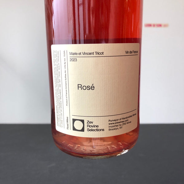 2023 Marie & Vincent Tricot 'Rose', Vin de France