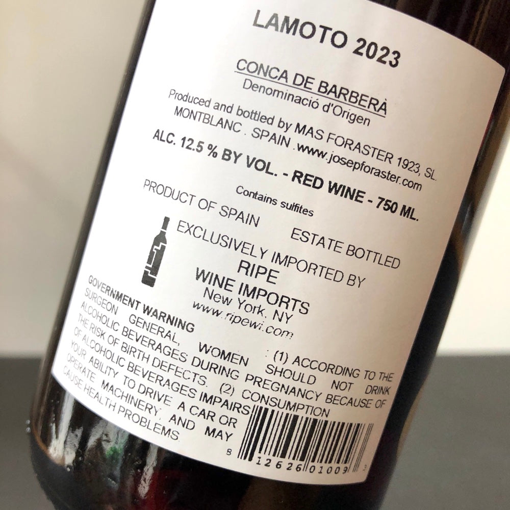 2023 Mas Foraster Josep Foraster Lamoto, Conca de Barbera, Spain