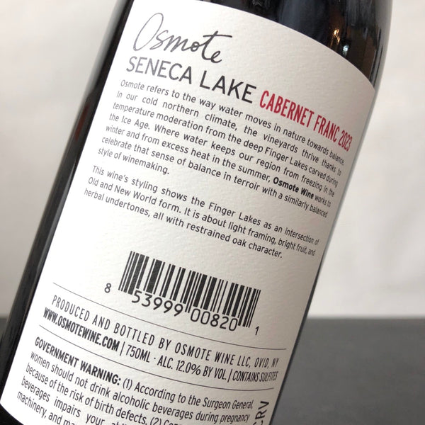 2023 Osmote Cabernet Franc Seneca Lake, New York, USA