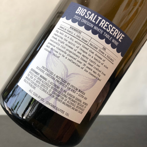2023 Ovum 'Big Salt' White, Oregon Magnum (1.5L)