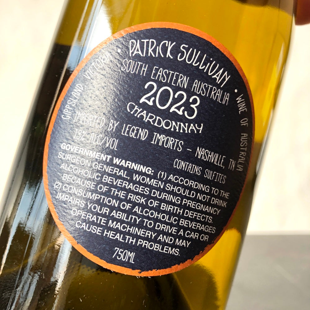 2023 Patrick Sullivan 'Black Sands' Chardonnay, South East Australia, Australia