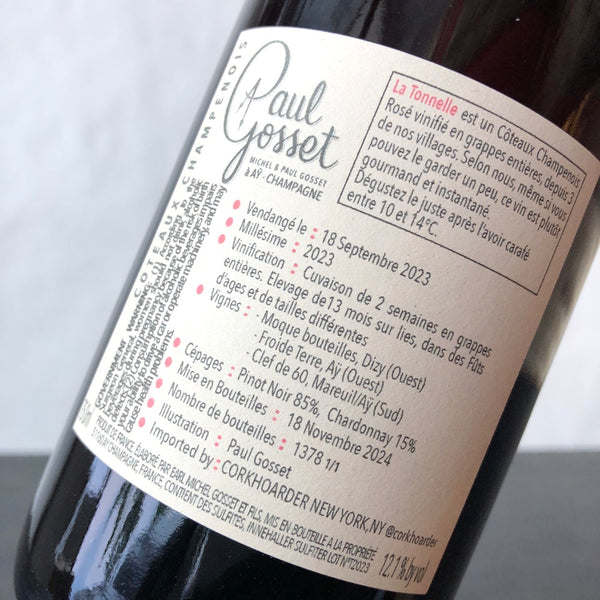 2023 Paul Gosset 'La Tonnelle' Coteaux Rouge, Champagne, France