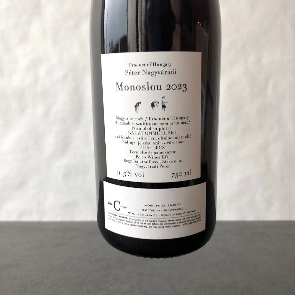 2023 Peter Nagyvaradi 'Monoslou' Blaufrankisch, Balatonmelleki, Hungary