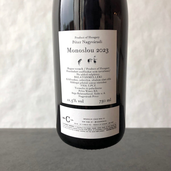 2023 Peter Nagyvaradi 'Monoslou' Blaufrankisch, Balatonmelleki, Hungary