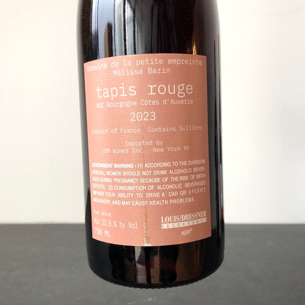 2023 Petite Empreinte Bourgogne Cotes d'Auxerre 'Tapis Rouge', Burgundy, France