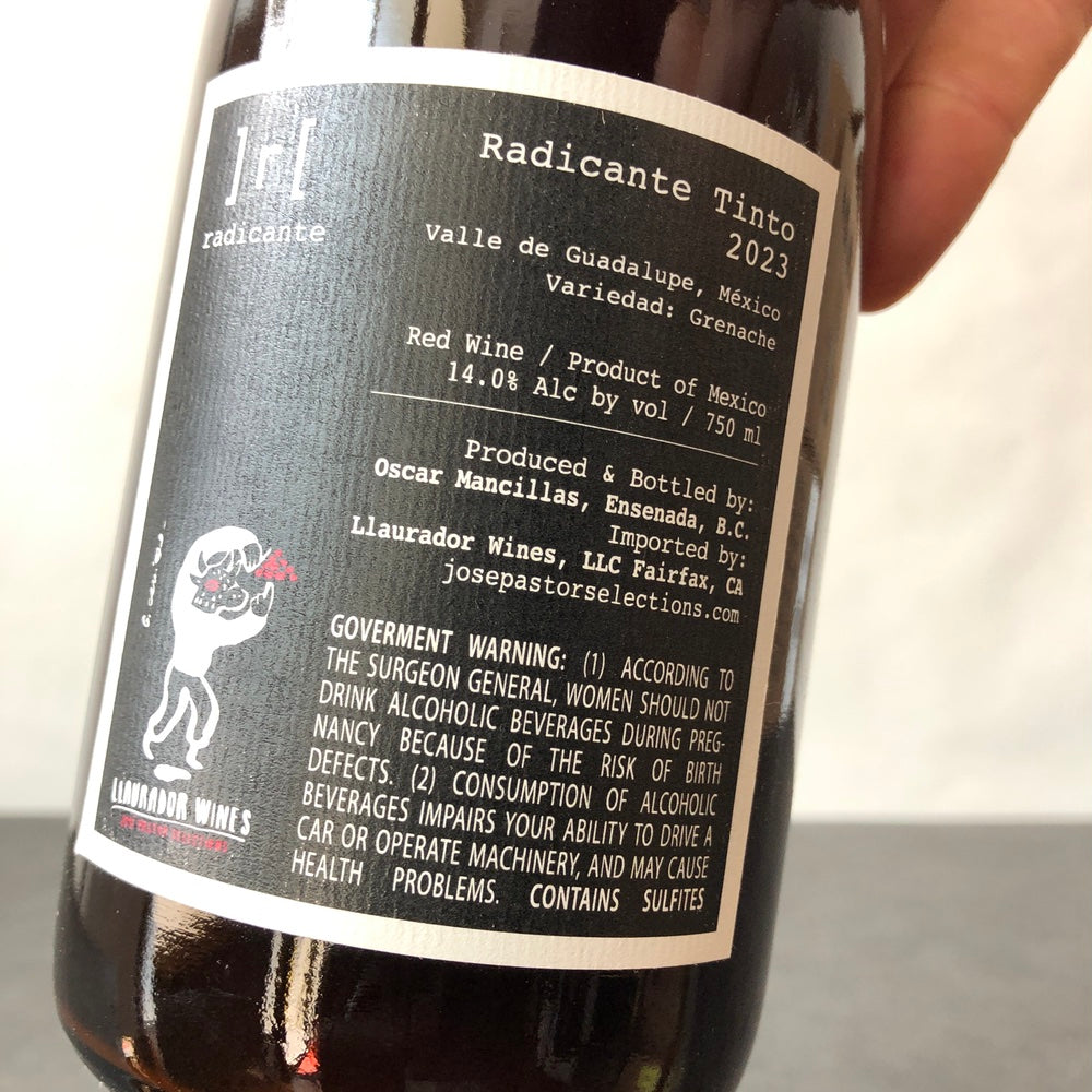 2023 Radicante Tinto Valle de Guadalupe, Mexico