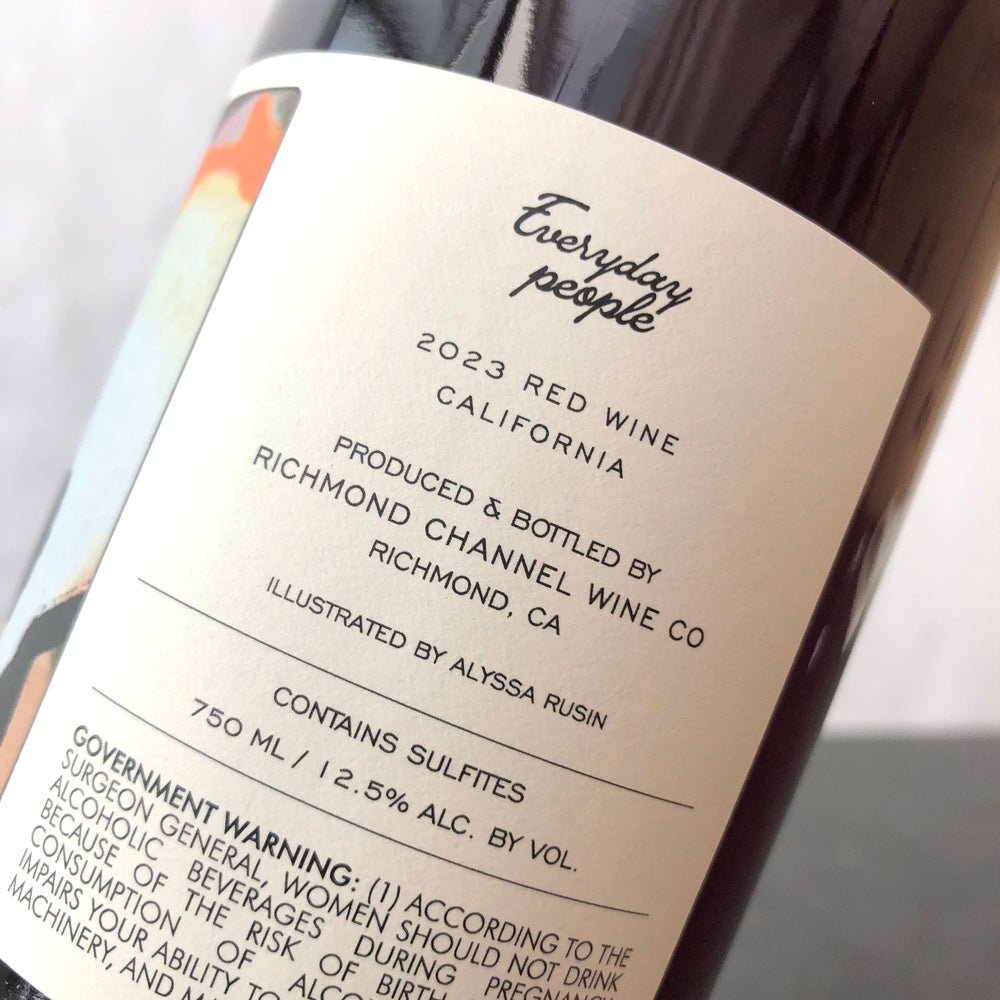 2023 Richmond Channel Wine Co. 'Everyday People' Red California, USA