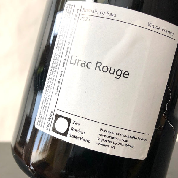 2023 Romain Le Bars Lirac Rhone 1.5L Magnum, France
