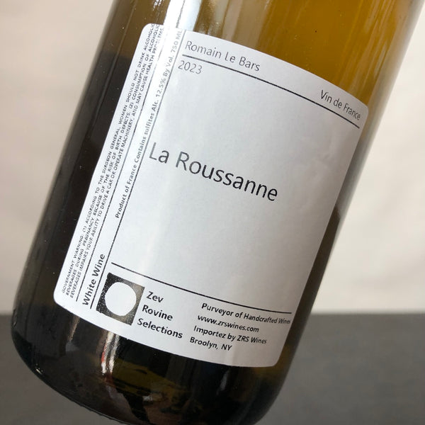 2023 Romain Le Bars, La Roussanne VDF White, Rhone, France