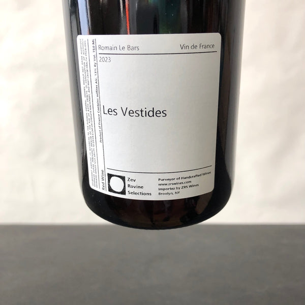2023 Romain Le Bars 'Les Vestides', Vin de France