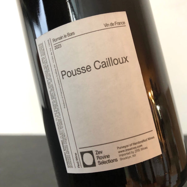 2023 Romain Le Bars, Pousse Cailloux Vin de France, Rhone, France