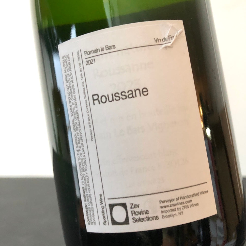 2023 Romain Le Bars, Roussanne Petillant Naturel, Rhone, France