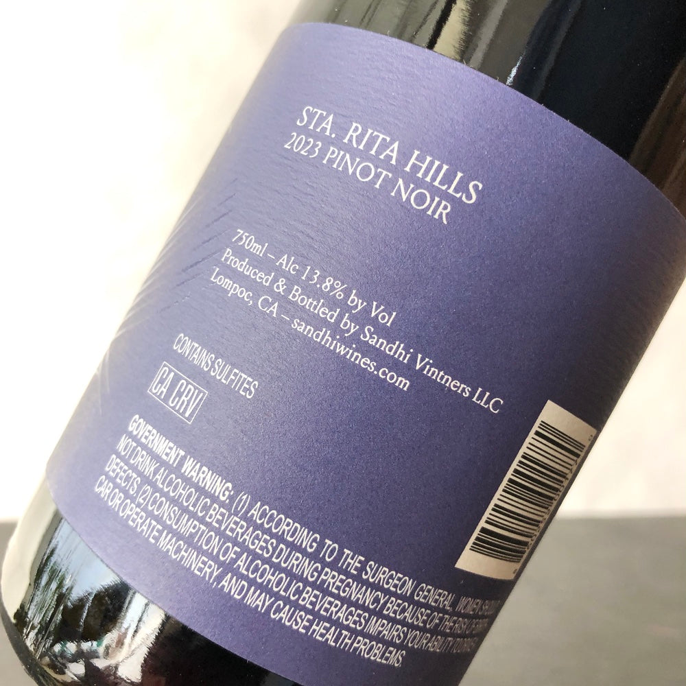 2023 Sandhi Pinot Noir, Sta Rita Hills, USA