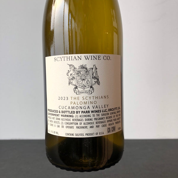 2023 Scythian Wine Co. (Rajat Parr) The Scythians Palomino, Cucamonga Valley, USA