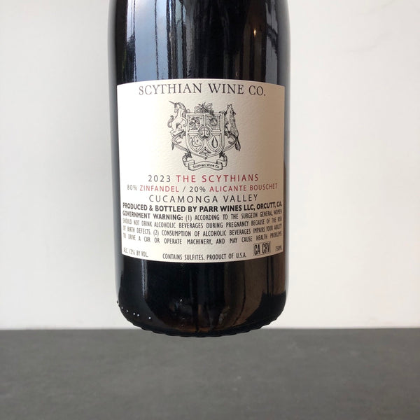 2023 Scythian Wine Co. (Rajat Parr) The Scythians Red, Cucamonga Valley, USA