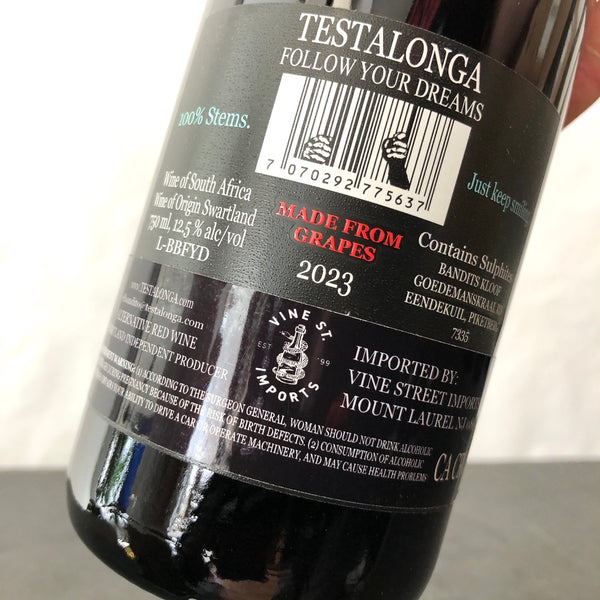 2023 Testalonga 'Follow Your Dreams' Carignan Swartland, South Africa