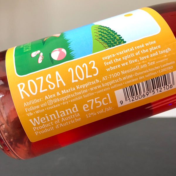 2023 Weingut Alexander Koppitsch 'Rozsa', Burgenland, Austria