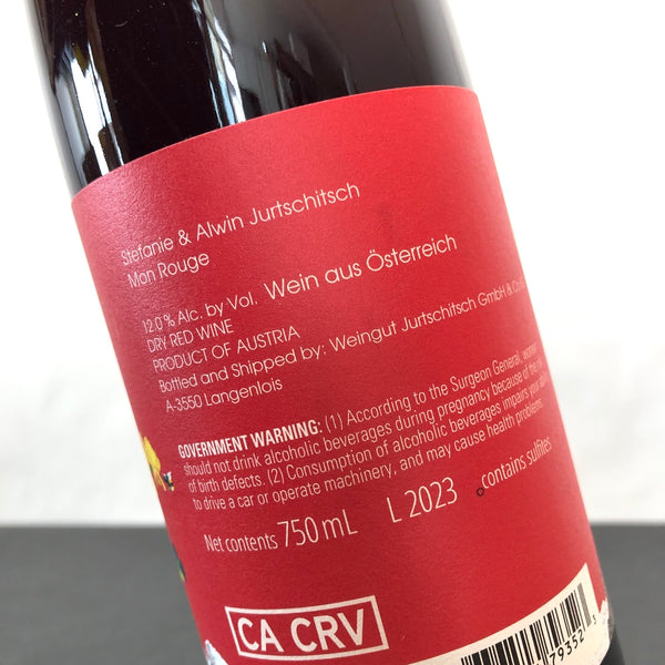 2023 Weingut Jurtschitsch 'Mon Rouge' Kamptal, Austria