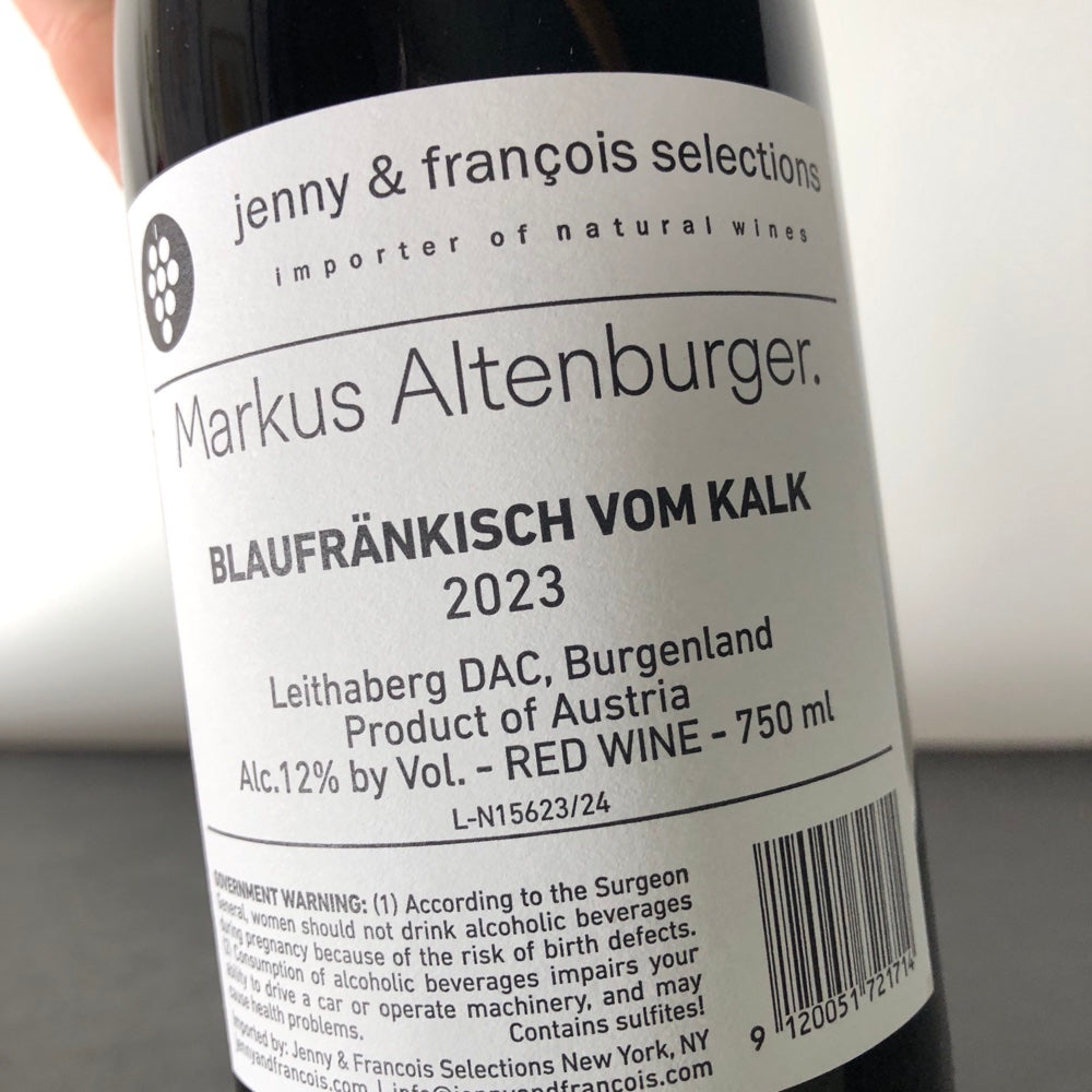 2023 Weingut Markus Altenburger Vom Kalk Blaufrankisch, Burgenland, Austria